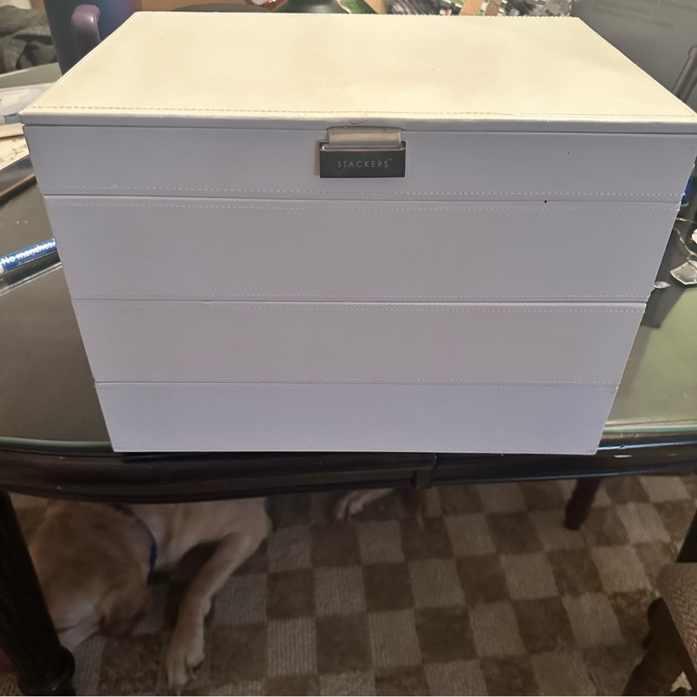 POSH STORE CLOSING
White stackers XL Jewelry Box